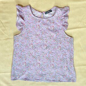 Purple Floral Tank top Size XS
